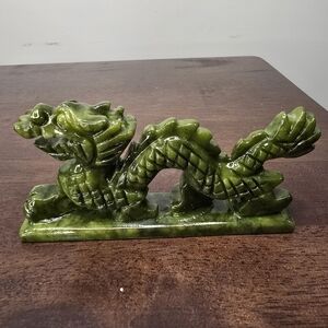 Green Jade Crystal Dragon